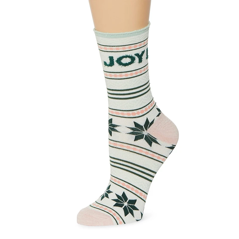 Mixit Womens 1 Pair Crew Socks
