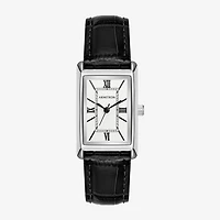 Armitron Womens Black Leather Strap Watch 75/5959svsvbk