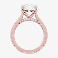 (G-H / Vs2-Si1) Womens 3 CT. T.W. Lab Grown White Diamond 14K Gold Solitaire Engagement Ring