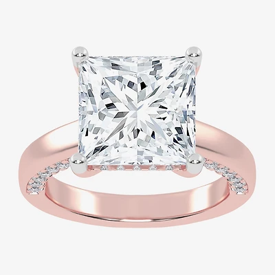 (G-H / Vs2-Si1) Womens 3 1/2 CT. T.W Lab Grown White Diamond 14K Gold Solitaire Engagement Ring