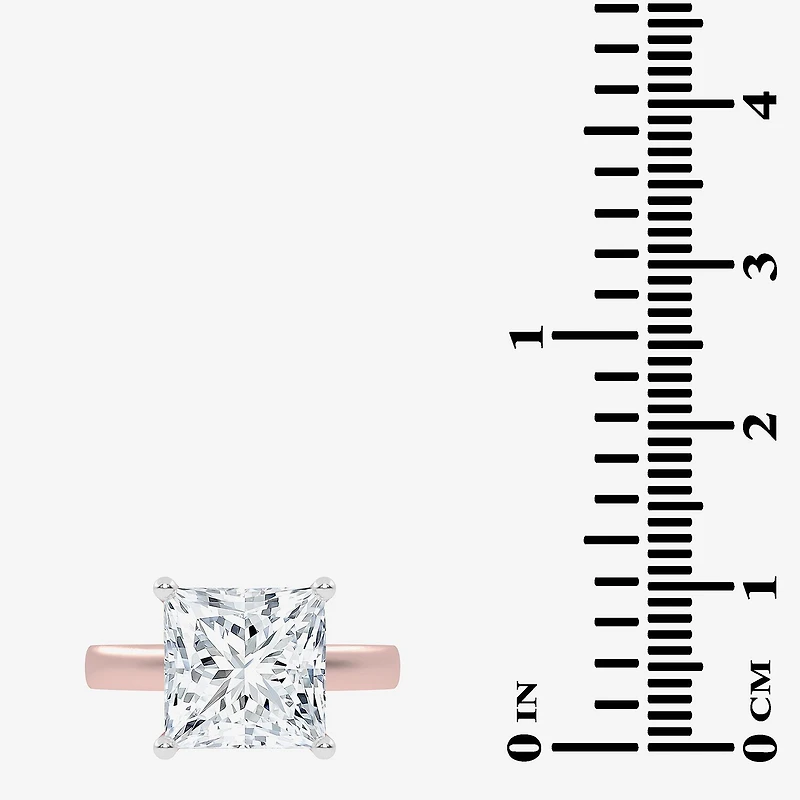 (G-H / Vs2-Si1) Womens 3 1/2 CT. T.W Lab Grown White Diamond 14K Gold Solitaire Engagement Ring