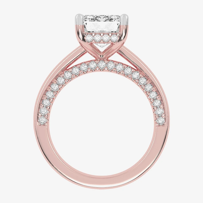 (G-H / Vs2-Si1) Womens 3 1/2 CT. T.W Lab Grown White Diamond 14K Gold Solitaire Engagement Ring