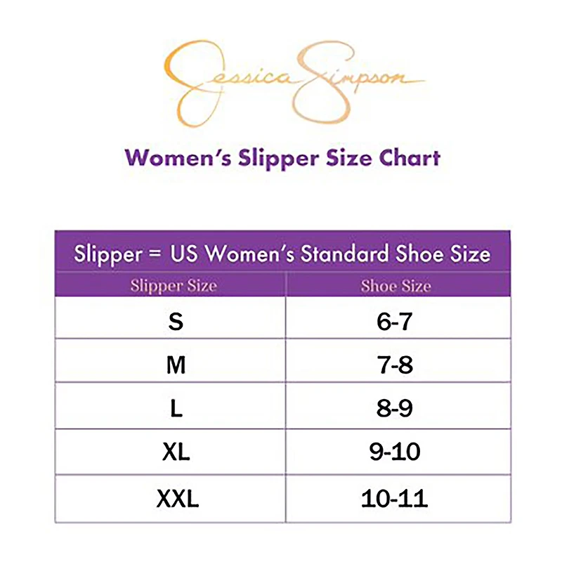 JS Jessica Simpson Oversized Chain Plush Womens Slip-On Slippers