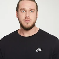 Nike Club Embroidered Logo Mens Crew Neck Short Sleeve Active Big and Tall T-Shirt