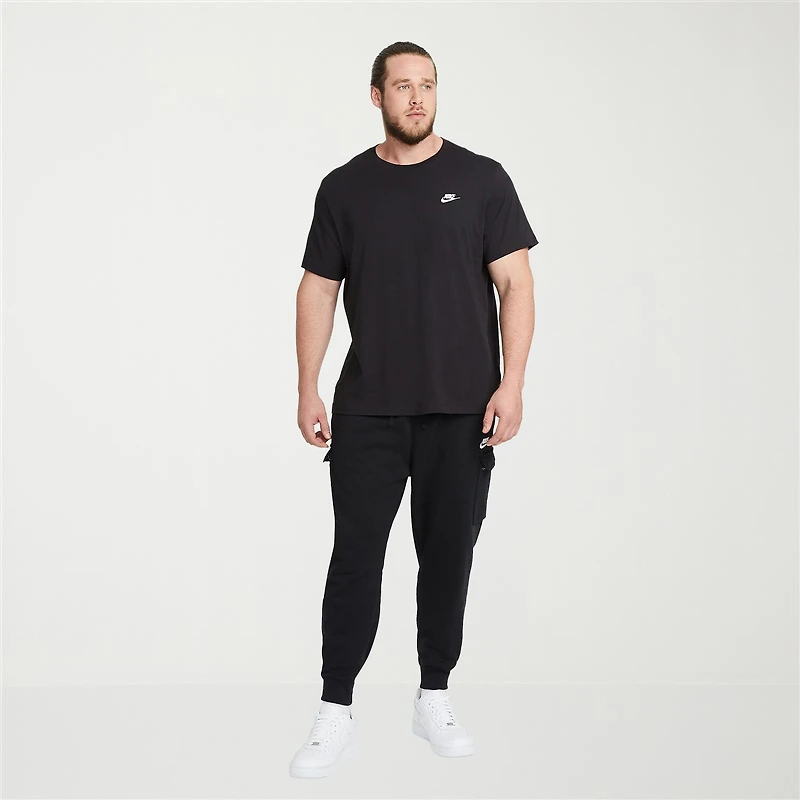 Nike Club Embroidered Logo Mens Crew Neck Short Sleeve Active Big and Tall T-Shirt