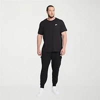 Nike Club Embroidered Logo Mens Crew Neck Short Sleeve Active Big and Tall T-Shirt