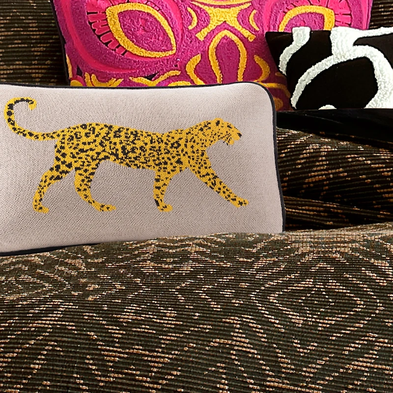 Rochelle Porter Jaguar Rectangular Throw Pillow