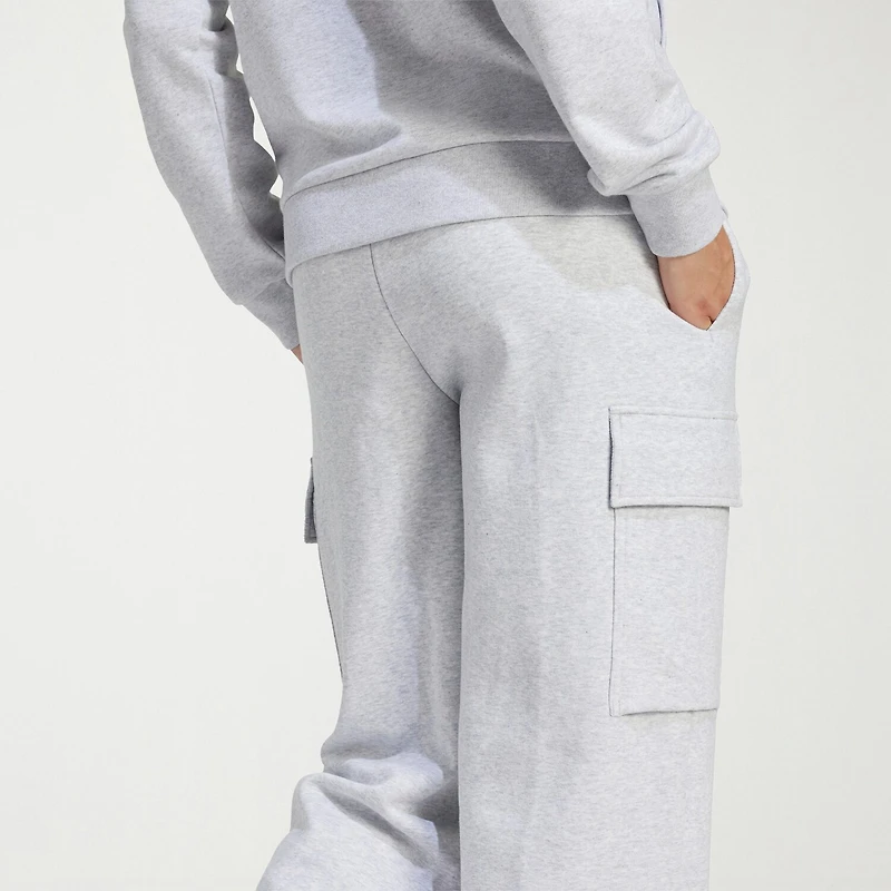 adidas Womens Straight High Rise Slim Fit Fleece Sweatpant