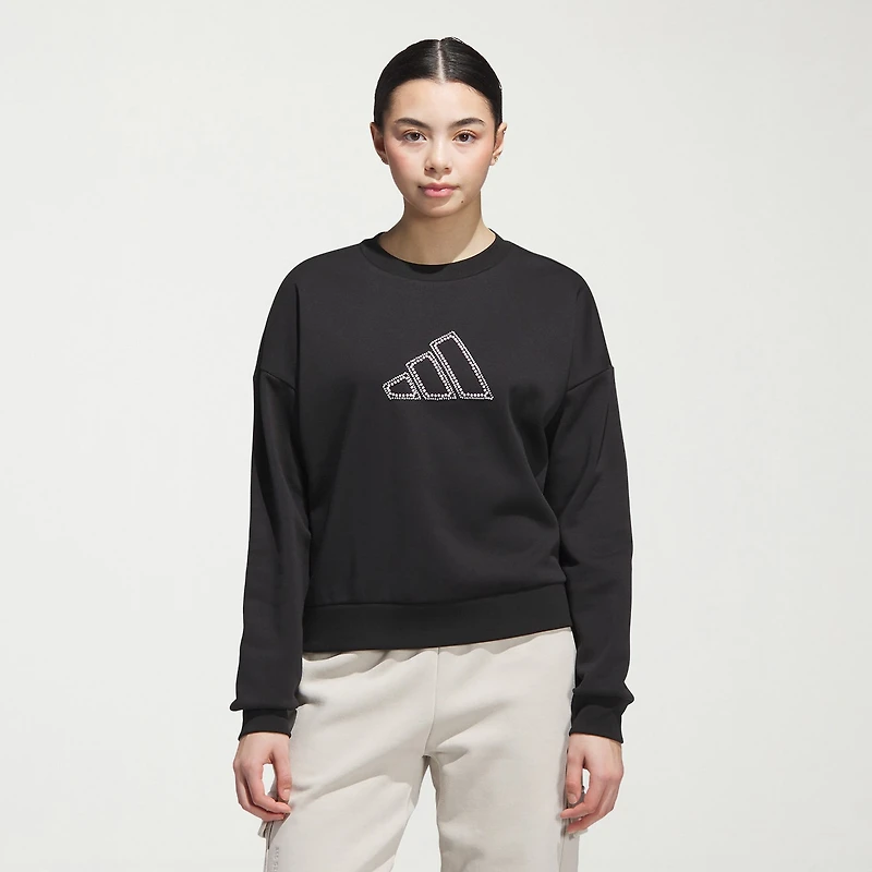 adidas Womens Crew Neck Long Sleeve Sweatshirt