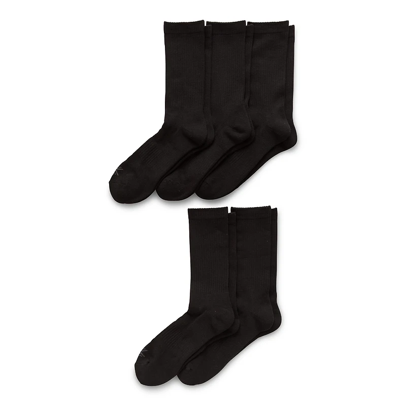 Xersion Running Mens 5 Pair Crew Socks