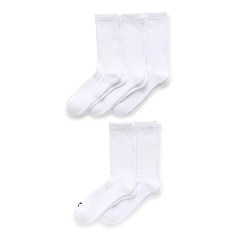 Xersion Running Mens 5 Pair Crew Socks
