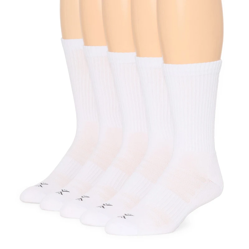 Xersion Running Mens 5 Pair Crew Socks