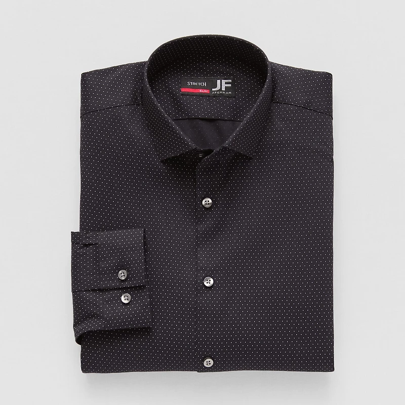 J. Ferrar Trutemp365 Mens Slim Fit Wrinkle Free Long Sleeve Dress Shirt
