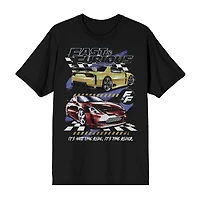 Fast & Furious Mens Crew Neck Short Sleeve Regular Fit Graphic T-Shirt