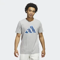 adidas Mens Crew Neck Short Sleeve Regular Fit Graphic T-Shirt