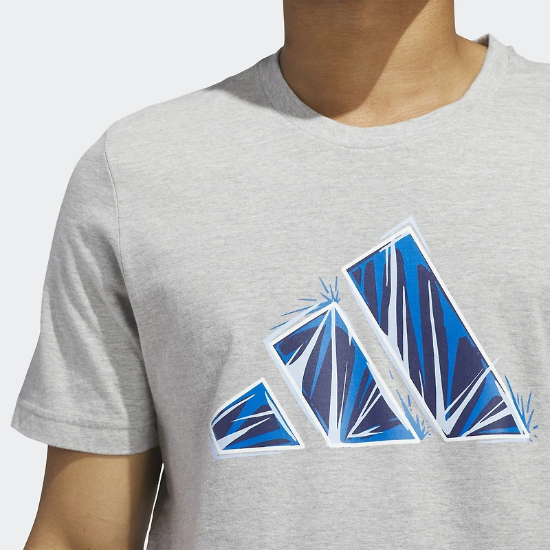adidas Mens Crew Neck Short Sleeve Regular Fit Graphic T-Shirt