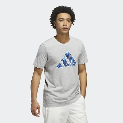 adidas Mens Crew Neck Short Sleeve Regular Fit Graphic T-Shirt