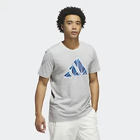 adidas Mens Crew Neck Short Sleeve Regular Fit Graphic T-Shirt