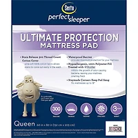 Serta® Perfect Sleeper® Microban® Ultimate Protection 300tc Mattress Pad