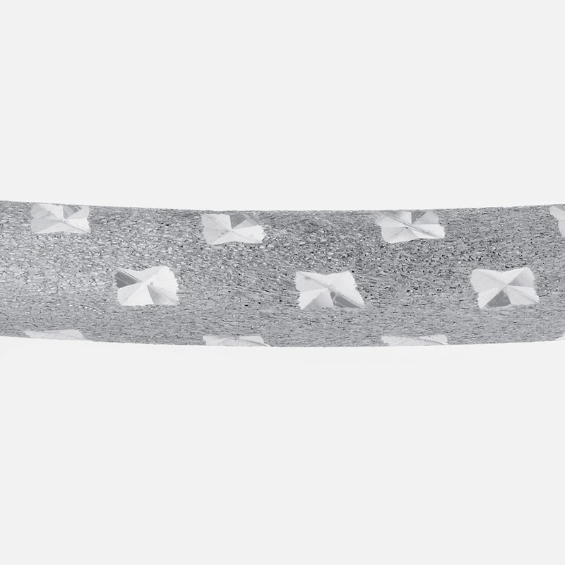 Diamond Cut Womens Sterling Silver Bangle Bracelet
