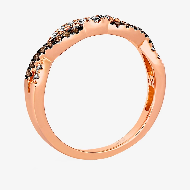 Le Vian® Ring featuring 1/6 CT. Nude Diamonds™ 1/8 Chocolate Diamonds® set 14K Strawberry Gold®