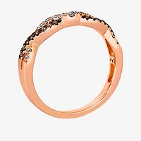 Le Vian® Ring featuring 1/6 CT. Nude Diamonds™ 1/8 Chocolate Diamonds® set 14K Strawberry Gold®