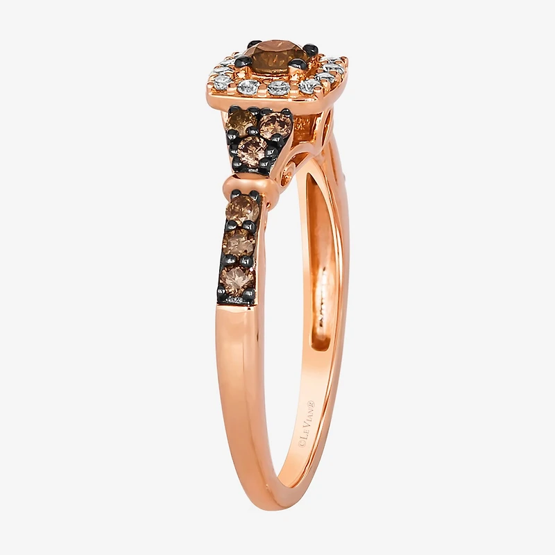 Le Vian® Ring featuring 3/8 CT. Chocolate Diamonds® 1/8 Nude Diamonds™ set 14K Strawberry, Vanilla, or Honey Gold®