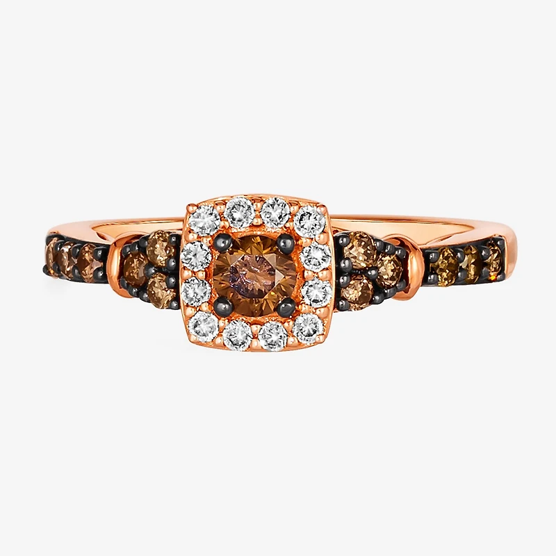 Le Vian® Ring featuring 3/8 CT. Chocolate Diamonds® 1/8 Nude Diamonds™ set 14K Strawberry, Vanilla, or Honey Gold®