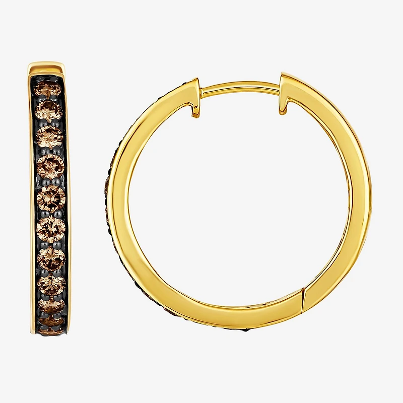 Le Vian Chocolatier® Earrings featuring 1 1/20 CT. Chocolate Diamonds® set 14K Honey or Strawberry Gold™
