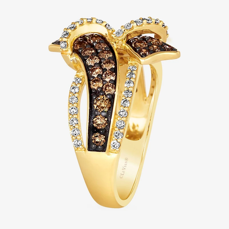 Le Vian® Ring featuring 3/4 CT. Chocolate Diamonds® 1 3/8 Nude Diamonds™ set 14K Strawberry, Honey, or Vanilla Gold®