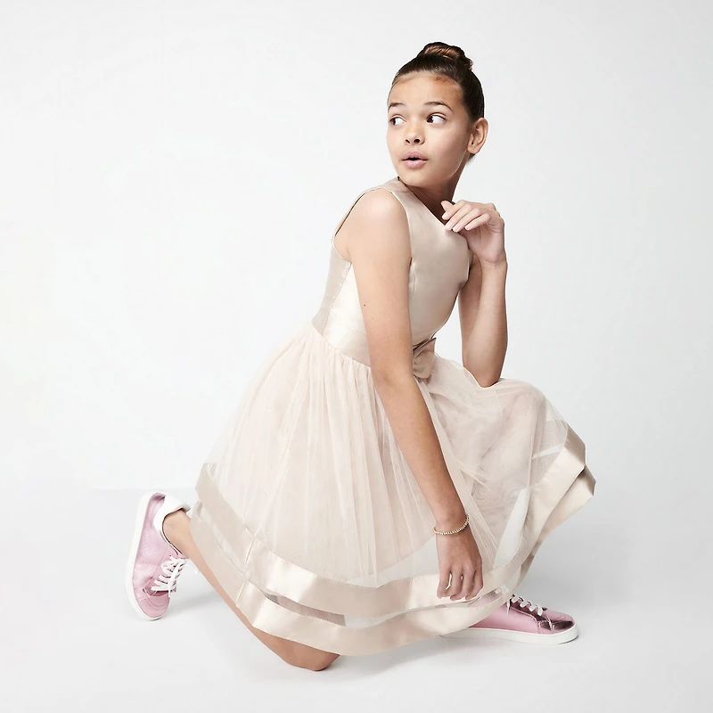 Speechless Little & Big Kid Girls Sleeveless Fit + Flare Dress