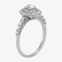 Limited Quantities! Womens 1 CT. T.W. Natural White Diamond 14K Gold Halo Engagement Ring
