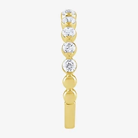 (G / Si2) Womens 2 CT. T.W. Lab Grown White Diamond 10K Gold Round Side Stone Bridal Set