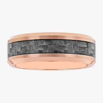 Mens 8MM Tungsten Anniversary Wedding Band