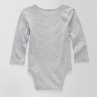 Okie Dokie Baby Unisex Crew Neck Long Sleeve Rib Bodysuit