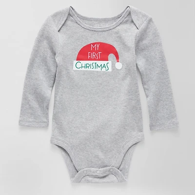 Okie Dokie Baby Unisex Crew Neck Long Sleeve Rib Bodysuit