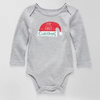 Okie Dokie Baby Unisex Crew Neck Long Sleeve Rib Bodysuit