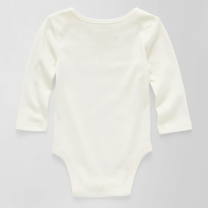 Okie Dokie Baby Unisex Crew Neck Long Sleeve Rib Bodysuit