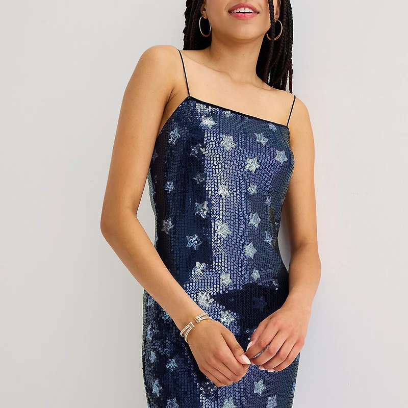 by&by Star Womens Juniors Square Neck Sleeveless Bodycon Dress