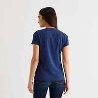 St. John's Bay Womens V Neck Short Sleeve T-Shirt