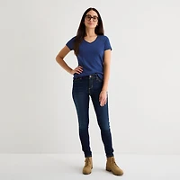 St. John's Bay Womens V Neck Short Sleeve T-Shirt