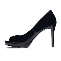 CL by Laundry Mild Womens Round Peep Toe Stiletto Heel Pumps