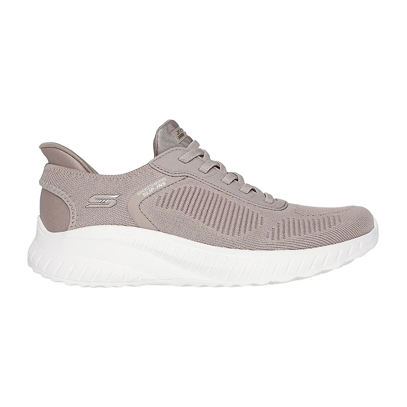 Skechers Bobs Hands Free Slip-Ins Squad Chaos Curent Muse Womens Slip-On Walking Shoes Wide Width