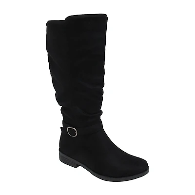 Pop Womens Chambers Flat Heel Slouch Boots