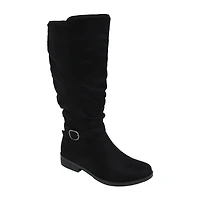 Pop Womens Chambers Flat Heel Slouch Boots