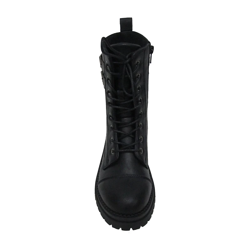 Pop Womens Perlla Block Heel Booties
