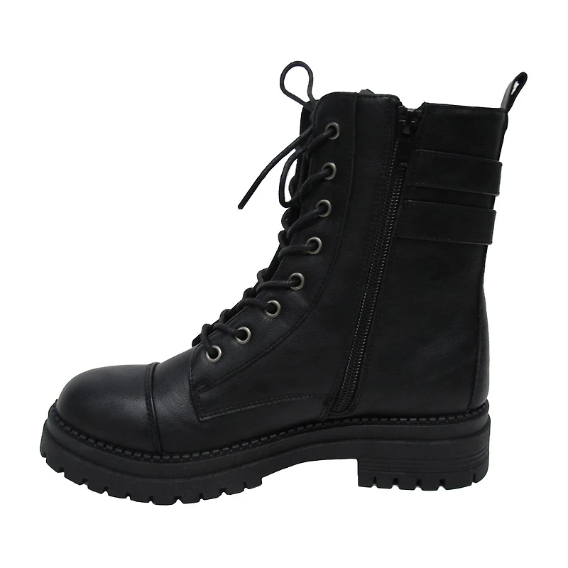 Pop Womens Perlla Block Heel Booties