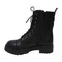 Pop Womens Perlla Block Heel Booties