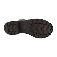 Pop Womens Vega Block Heel Booties