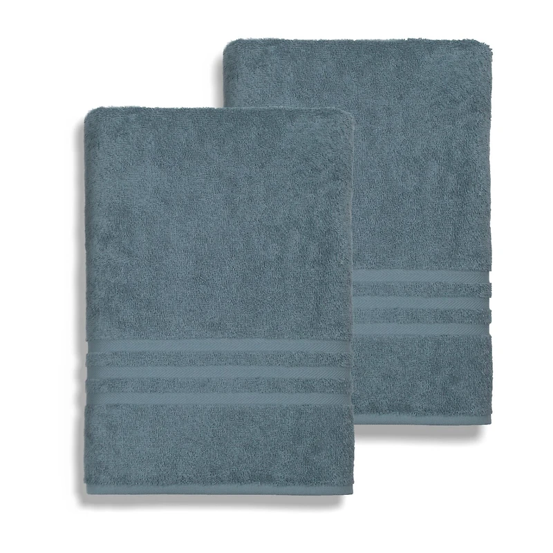 Linum Home Turkish Cotton Textiles Denzi 2-pc 35" x 66" Bath Sheet